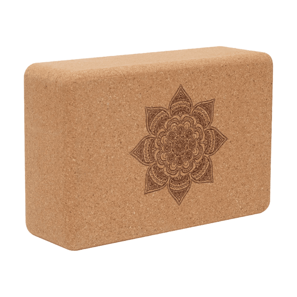Brique yoga en liege - fleur douce