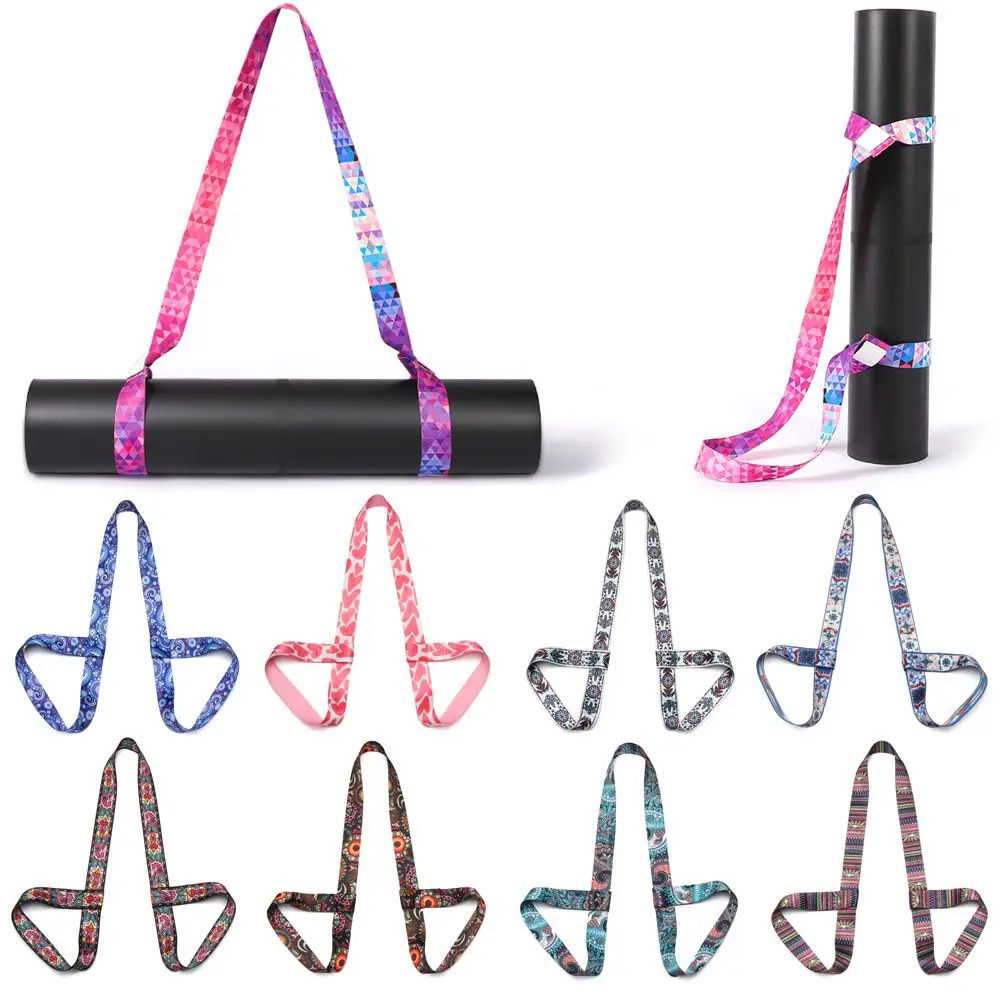 Sangle porte-tapis de yoga – motifs bohèmes