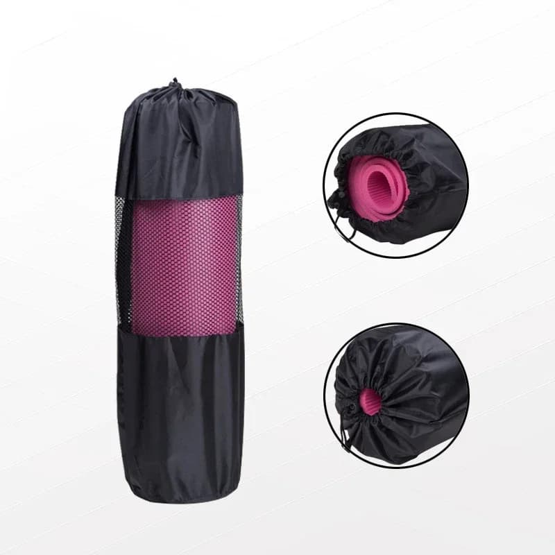 Sac de rangement pour tapis de yoga – nylon et maille